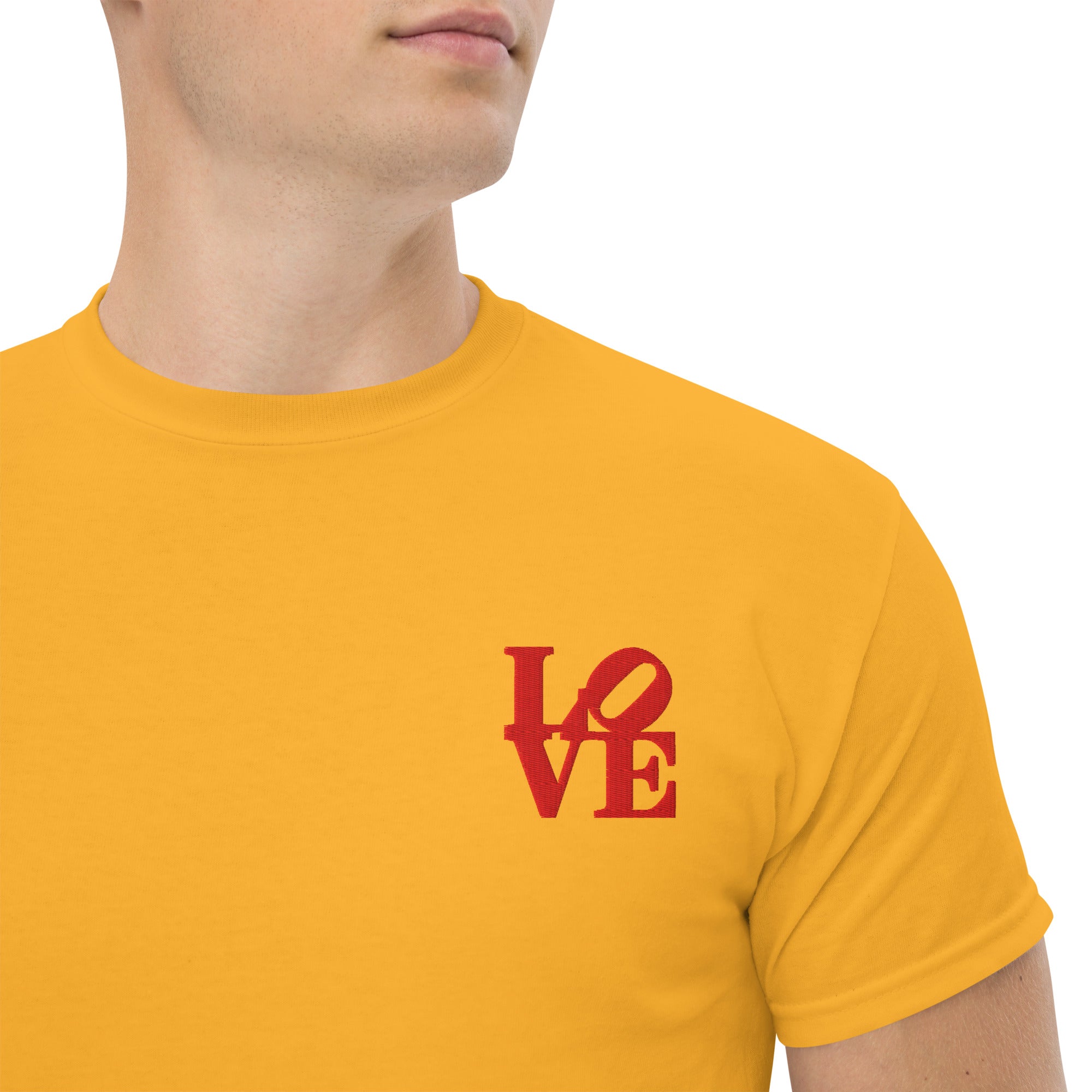 T-Shirt Unisex Ricamata 100% Cotone – Confortevole – Design Love-Biiply