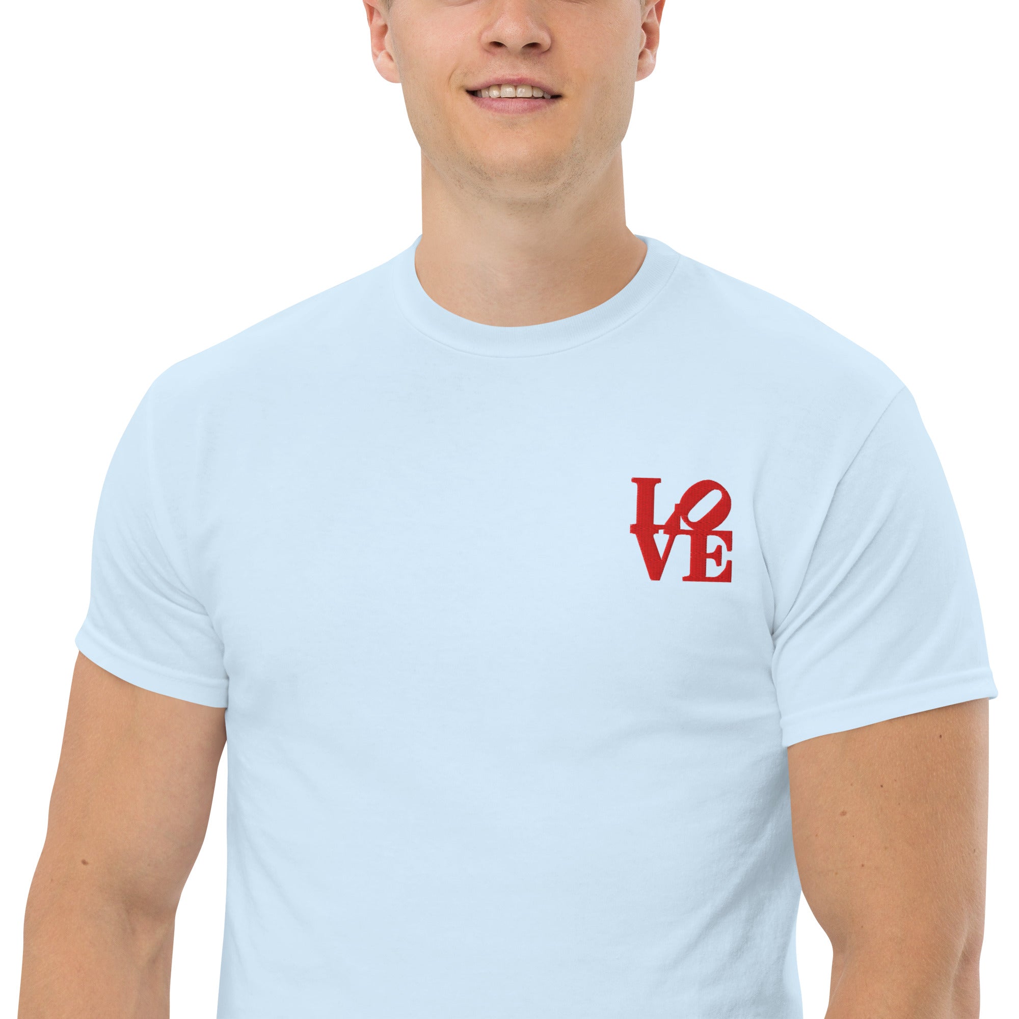 T-Shirt Unisex Ricamata 100% Cotone – Confortevole – Design Love-Biiply