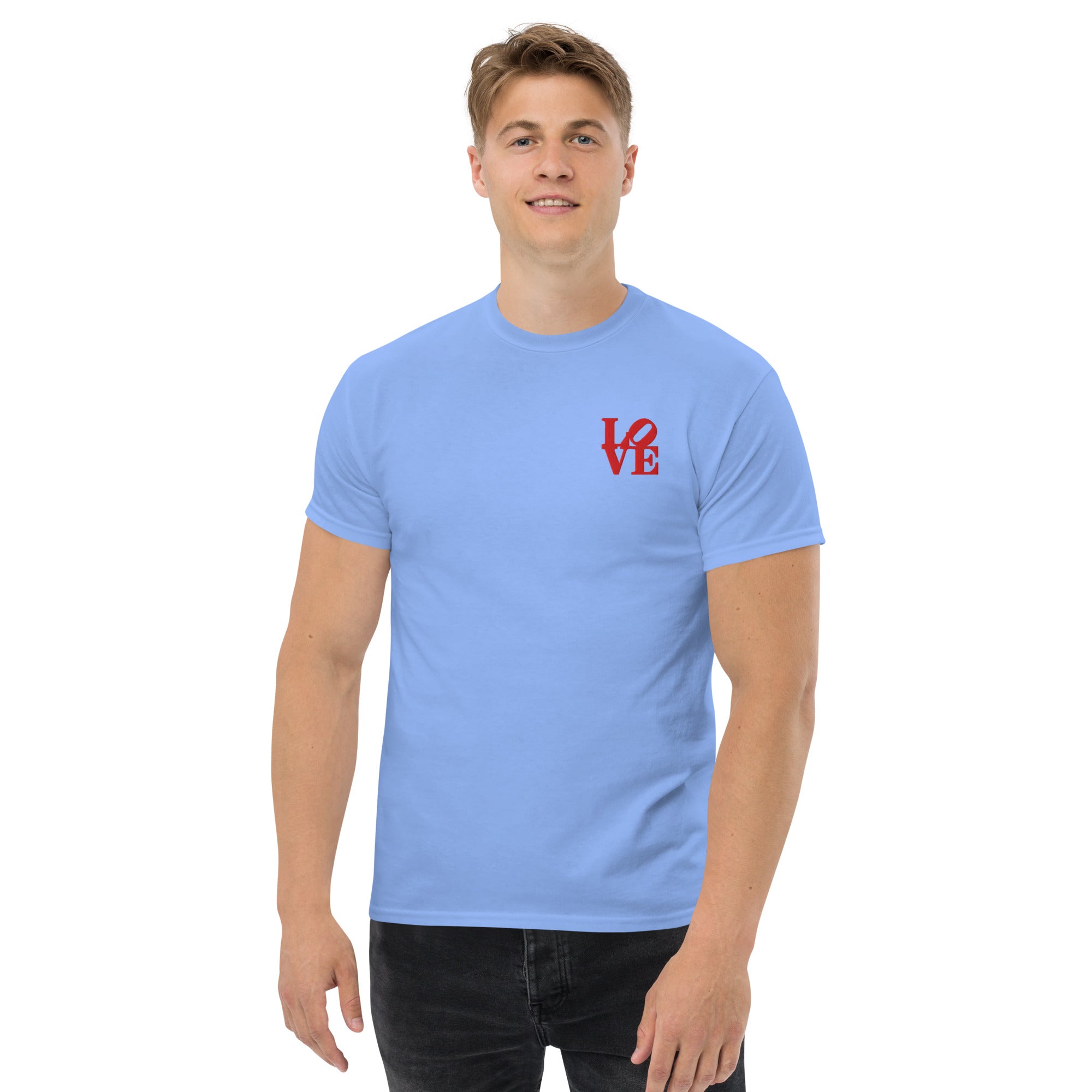 T-Shirt Unisex Ricamata 100% Cotone – Confortevole – Design Love-Biiply