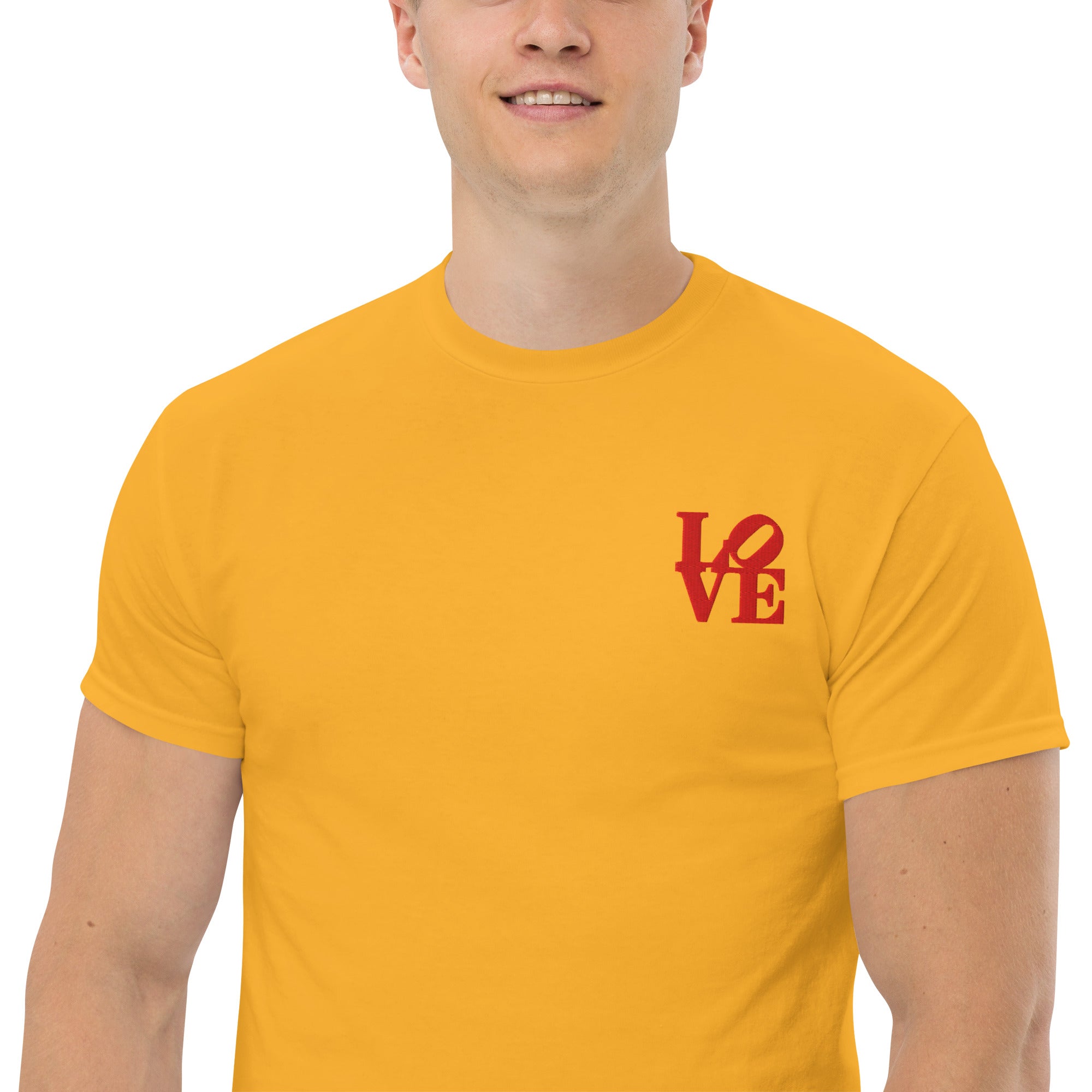 T-Shirt Unisex Ricamata 100% Cotone – Confortevole – Design Love-Biiply