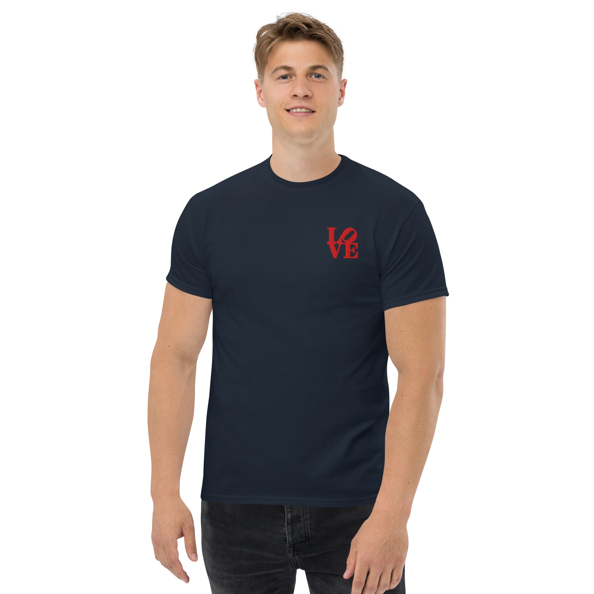 T-Shirt Unisex Ricamata 100% Cotone – Confortevole – Design Love-Biiply