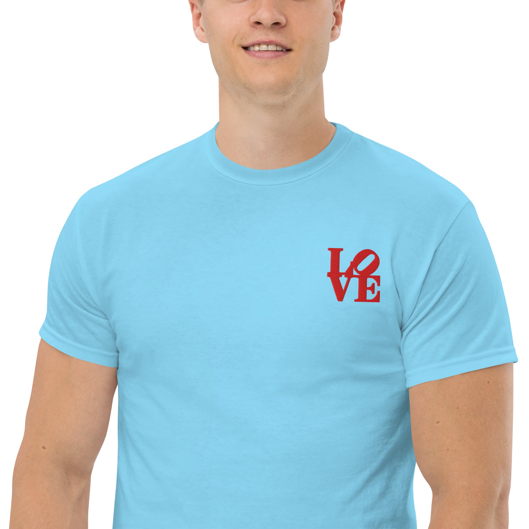 T-Shirt Unisex Ricamata 100% Cotone – Confortevole – Design Love-Biiply