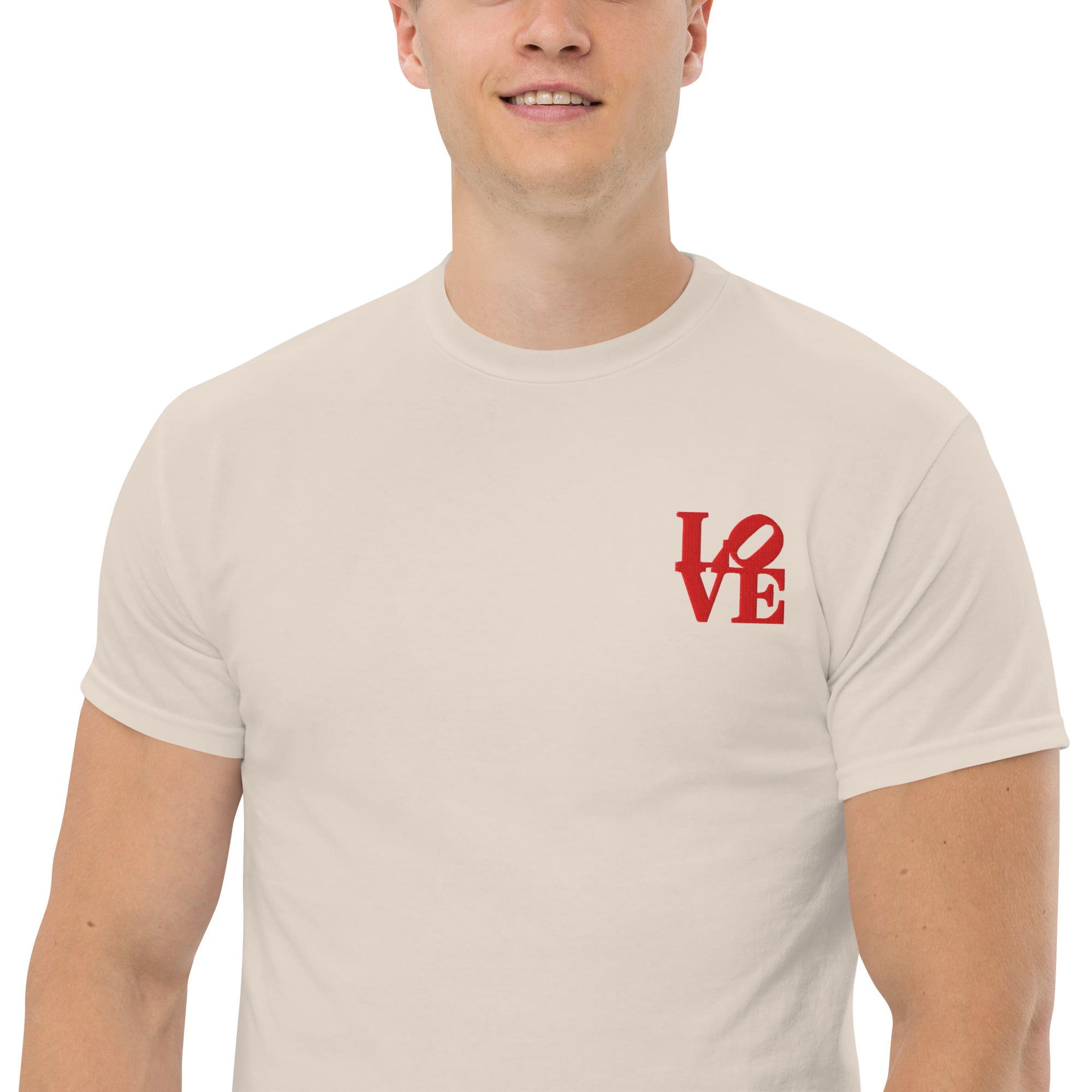 T-Shirt Unisex Ricamata 100% Cotone – Confortevole – Design Love-Biiply