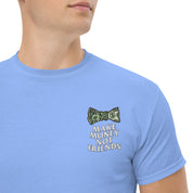 T-Shirt Unisex Ricamata 100% Cotone – Confortevole – Design Make Money Not Friends-Biiply