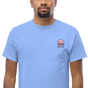 T-Shirt Unisex Ricamata 100% Cotone – Confortevole – Design Medusa Felice-Biiply