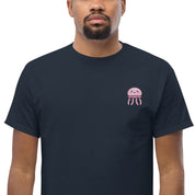 T-Shirt Unisex Ricamata 100% Cotone – Confortevole – Design Medusa Felice-Biiply