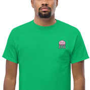 T-Shirt Unisex Ricamata 100% Cotone – Confortevole – Design Medusa Felice-Biiply
