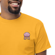 T-Shirt Unisex Ricamata 100% Cotone – Confortevole – Design Medusa Felice-Biiply