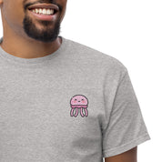 T-Shirt Unisex Ricamata 100% Cotone – Confortevole – Design Medusa Felice-Biiply