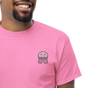 T-Shirt Unisex Ricamata 100% Cotone – Confortevole – Design Medusa Felice-Biiply