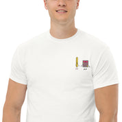 T-Shirt Unisex Ricamata 100% Cotone – Confortevole – Design Metro e Calcolatrice-Biiply