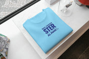 T-Shirt Unisex Ricamata 100% Cotone – Confortevole – Design Moc Fadiga ster al mand-Biiply