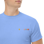 T-Shirt Unisex Ricamata 100% Cotone – Confortevole – Design Pacman-Biiply