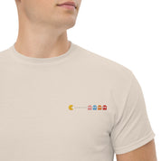 T-Shirt Unisex Ricamata 100% Cotone – Confortevole – Design Pacman-Biiply