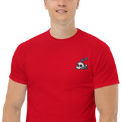 T-Shirt Unisex Ricamata 100% Cotone – Confortevole – Design Panda Dormiglione-Biiply
