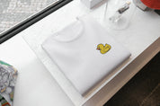 T-Shirt Unisex Ricamata 100% Cotone – Confortevole – Design Paperella-Biiply
