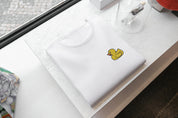 T-Shirt Unisex Ricamata 100% Cotone – Confortevole – Design Paperella-Biiply