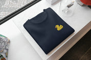 T-Shirt Unisex Ricamata 100% Cotone – Confortevole – Design Paperella-Biiply