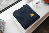 T-Shirt Unisex Ricamata 100% Cotone – Confortevole – Design Paperella