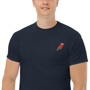 T-Shirt Unisex Ricamata 100% Cotone – Confortevole – Design Pappagallo-Biiply