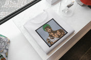 T-Shirt Unisex Ricamata 100% Cotone – Confortevole – Design Personaggio Anime Pirati-Biiply