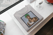 T-Shirt Unisex Ricamata 100% Cotone – Confortevole – Design Personaggio Anime Pirati-Biiply