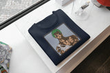 T-Shirt Unisex Ricamata 100% Cotone – Confortevole – Design Personaggio Anime Pirati