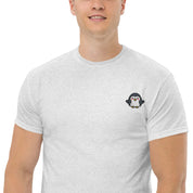 T-Shirt Unisex Ricamata 100% Cotone – Confortevole – Design Pinguino-Biiply