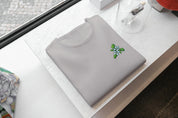T-Shirt Unisex Ricamata 100% Cotone – Confortevole – Design Plumeria-Biiply