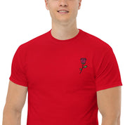 T-Shirt Unisex Ricamata 100% Cotone – Confortevole – Design Rosa-Biiply