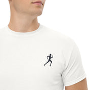 T-Shirt Unisex Ricamata 100% Cotone – Confortevole – Design Running-Biiply