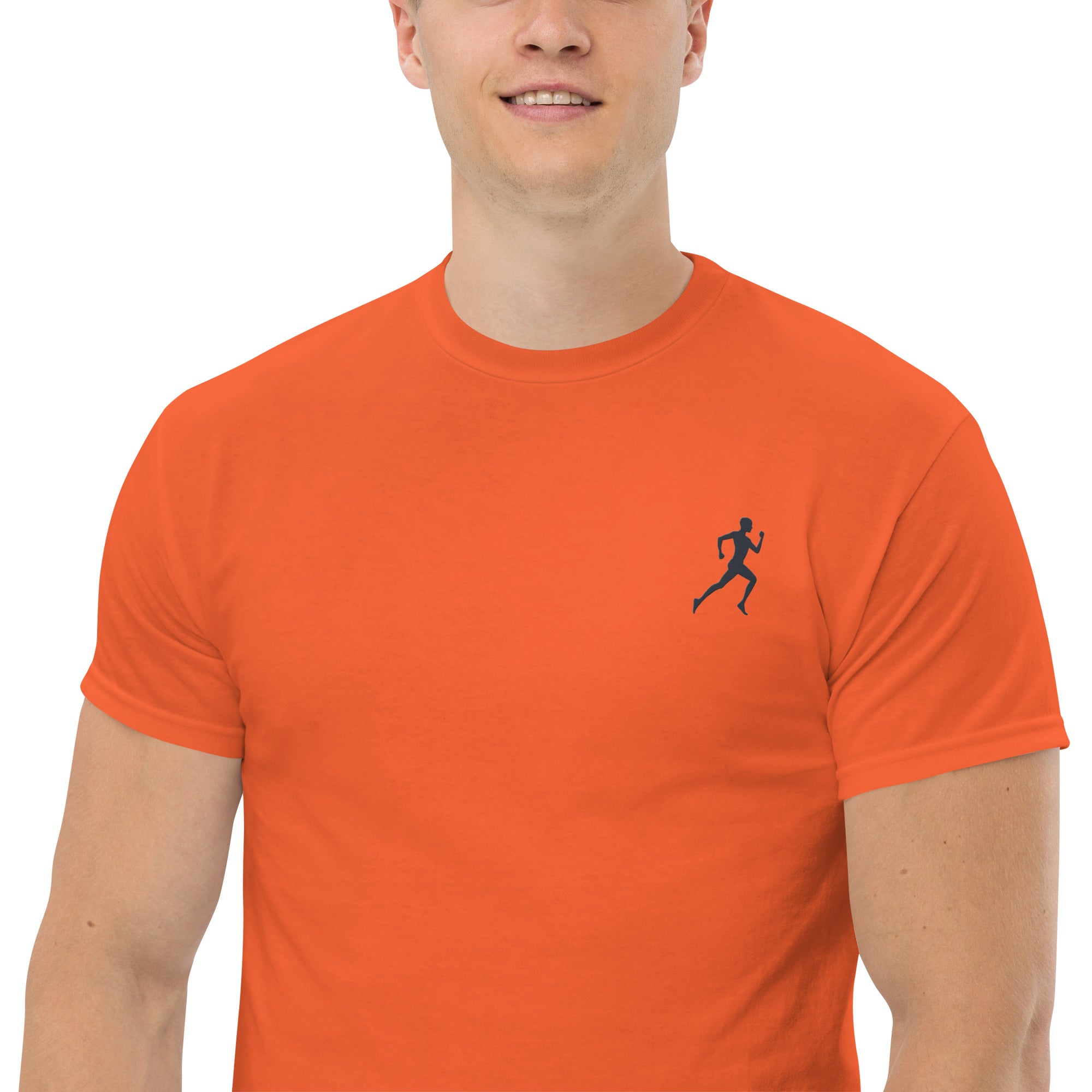 T-Shirt Unisex Ricamata 100% Cotone – Confortevole – Design Running-Biiply