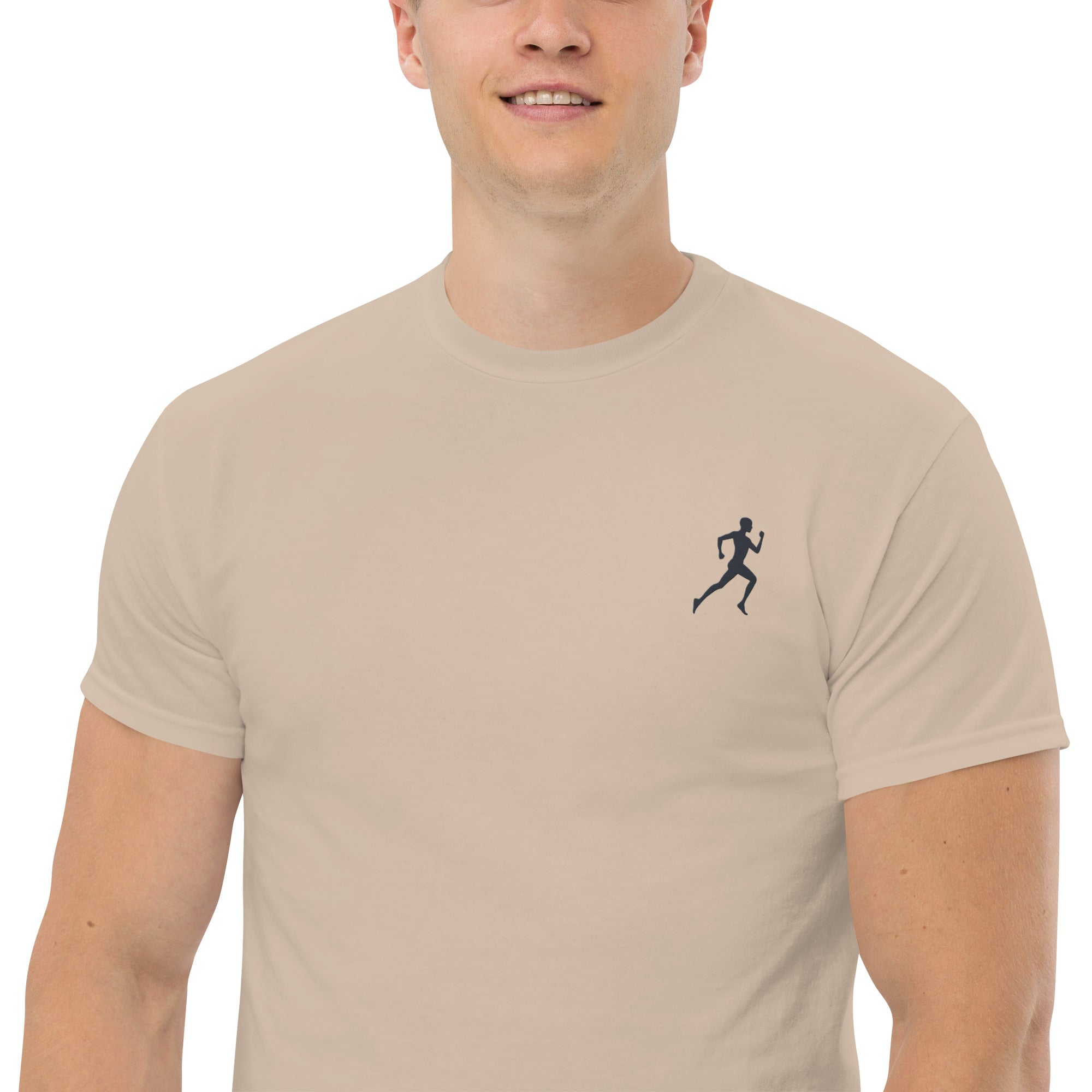 T-Shirt Unisex Ricamata 100% Cotone – Confortevole – Design Running-Biiply