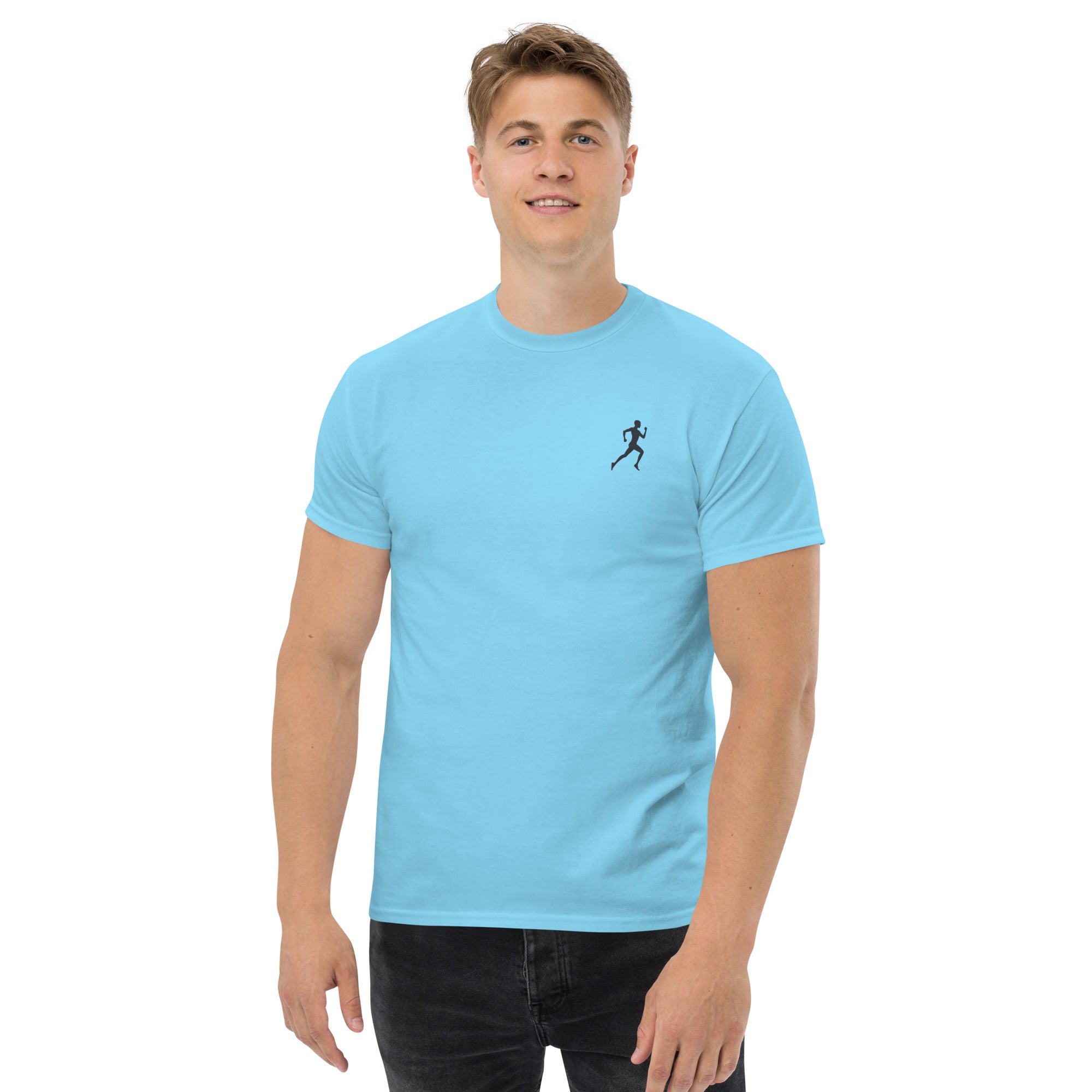 T-Shirt Unisex Ricamata 100% Cotone – Confortevole – Design Running-Biiply