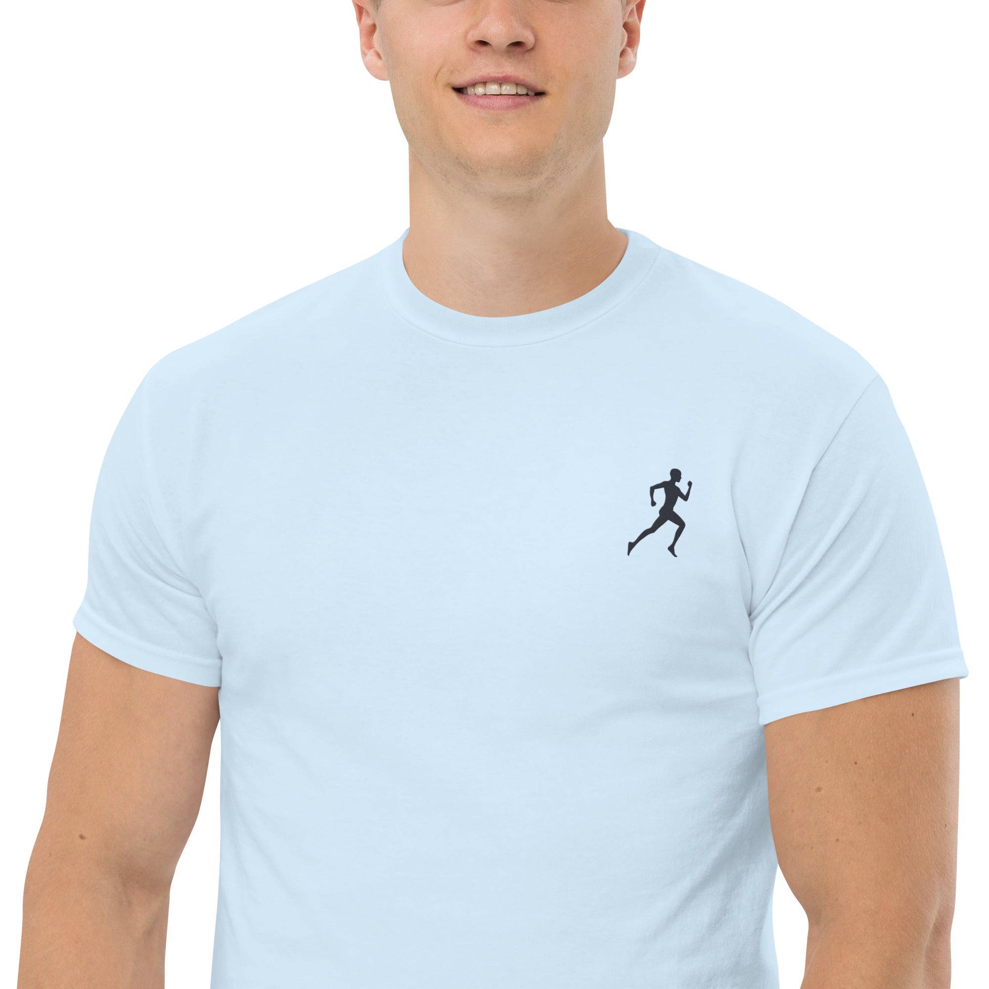 T-Shirt Unisex Ricamata 100% Cotone – Confortevole – Design Running-Biiply