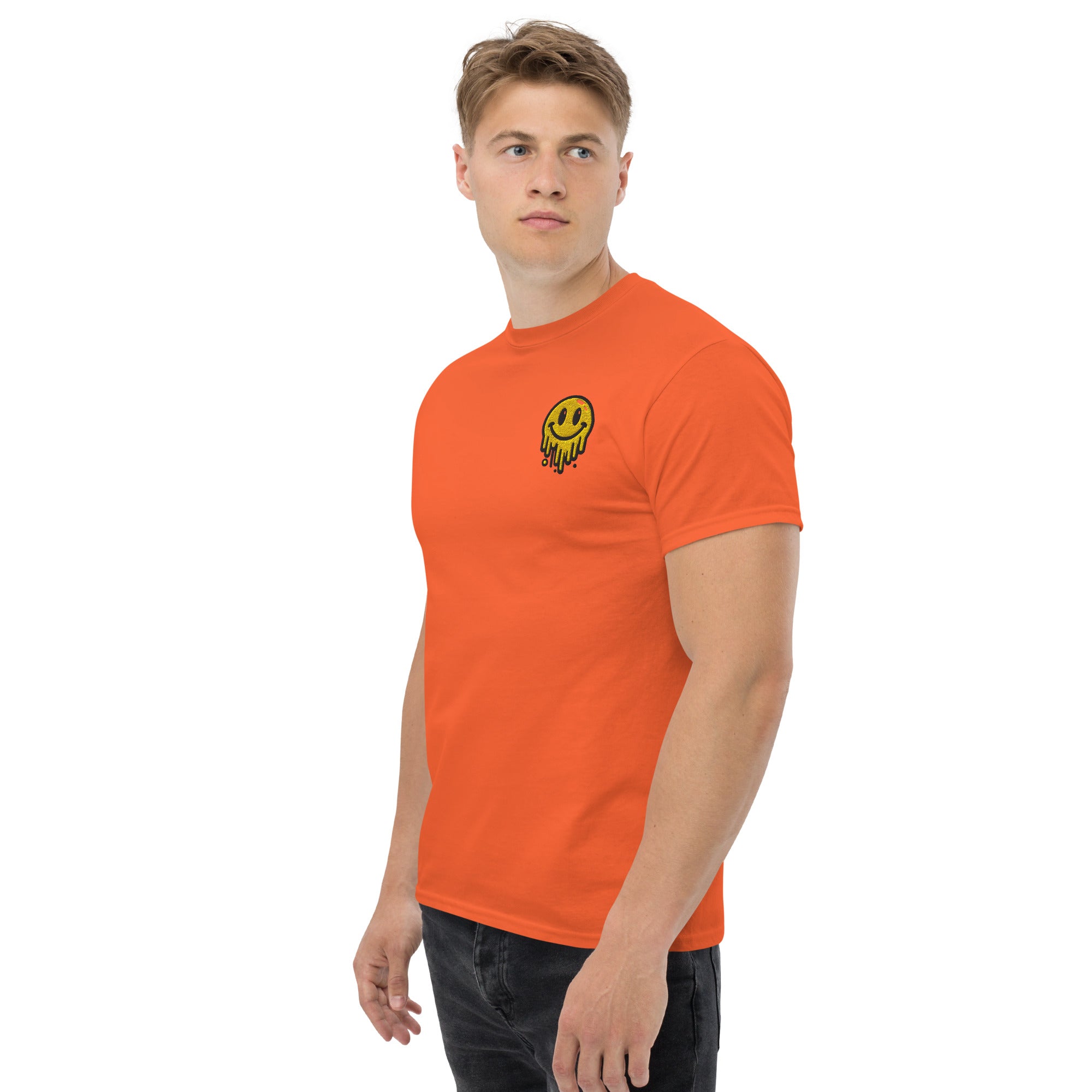 T-Shirt Unisex Ricamata 100% Cotone – Confortevole – Design Runny Smile-Biiply