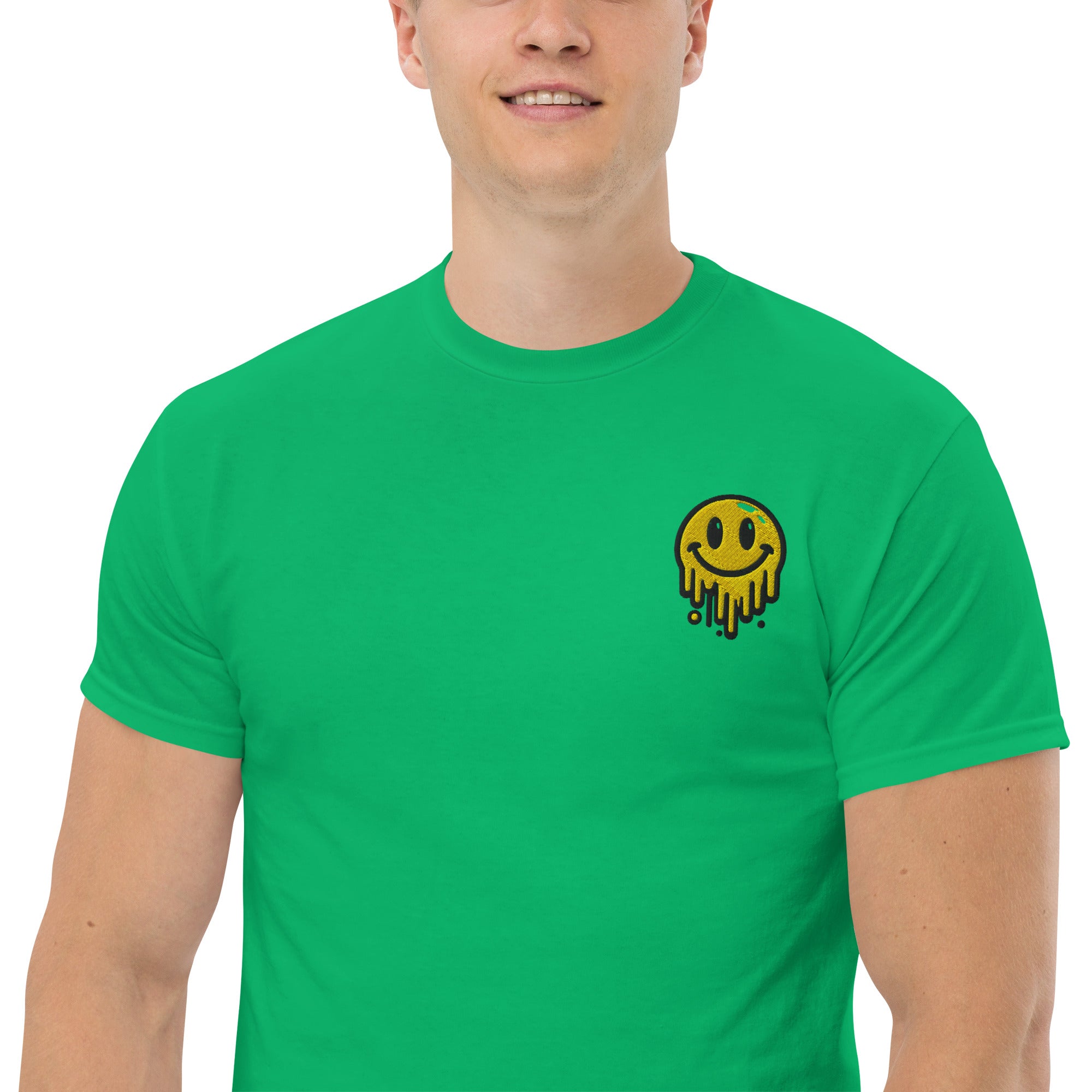 T-Shirt Unisex Ricamata 100% Cotone – Confortevole – Design Runny Smile-Biiply