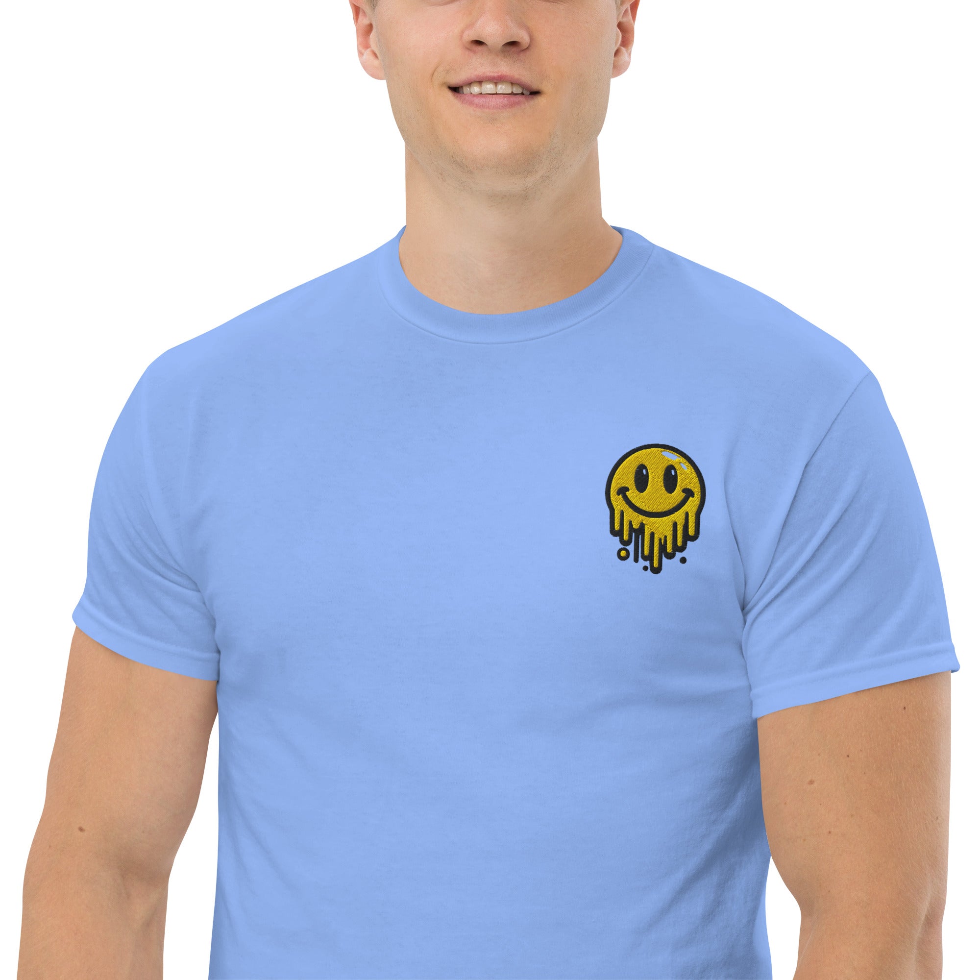 T-Shirt Unisex Ricamata 100% Cotone – Confortevole – Design Runny Smile-Biiply