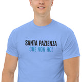 T-Shirt Unisex Ricamata 100% Cotone – Confortevole – Design Santa Pazienza Che non ho!