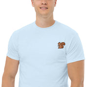 T-Shirt Unisex Ricamata 100% Cotone – Confortevole – Design Scoiattolo-Biiply