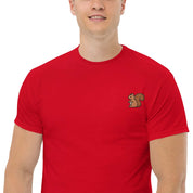T-Shirt Unisex Ricamata 100% Cotone – Confortevole – Design Scoiattolo-Biiply