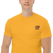T-Shirt Unisex Ricamata 100% Cotone – Confortevole – Design Scoiattolo-Biiply