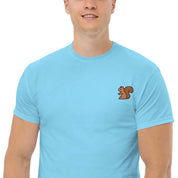 T-Shirt Unisex Ricamata 100% Cotone – Confortevole – Design Scoiattolo-Biiply