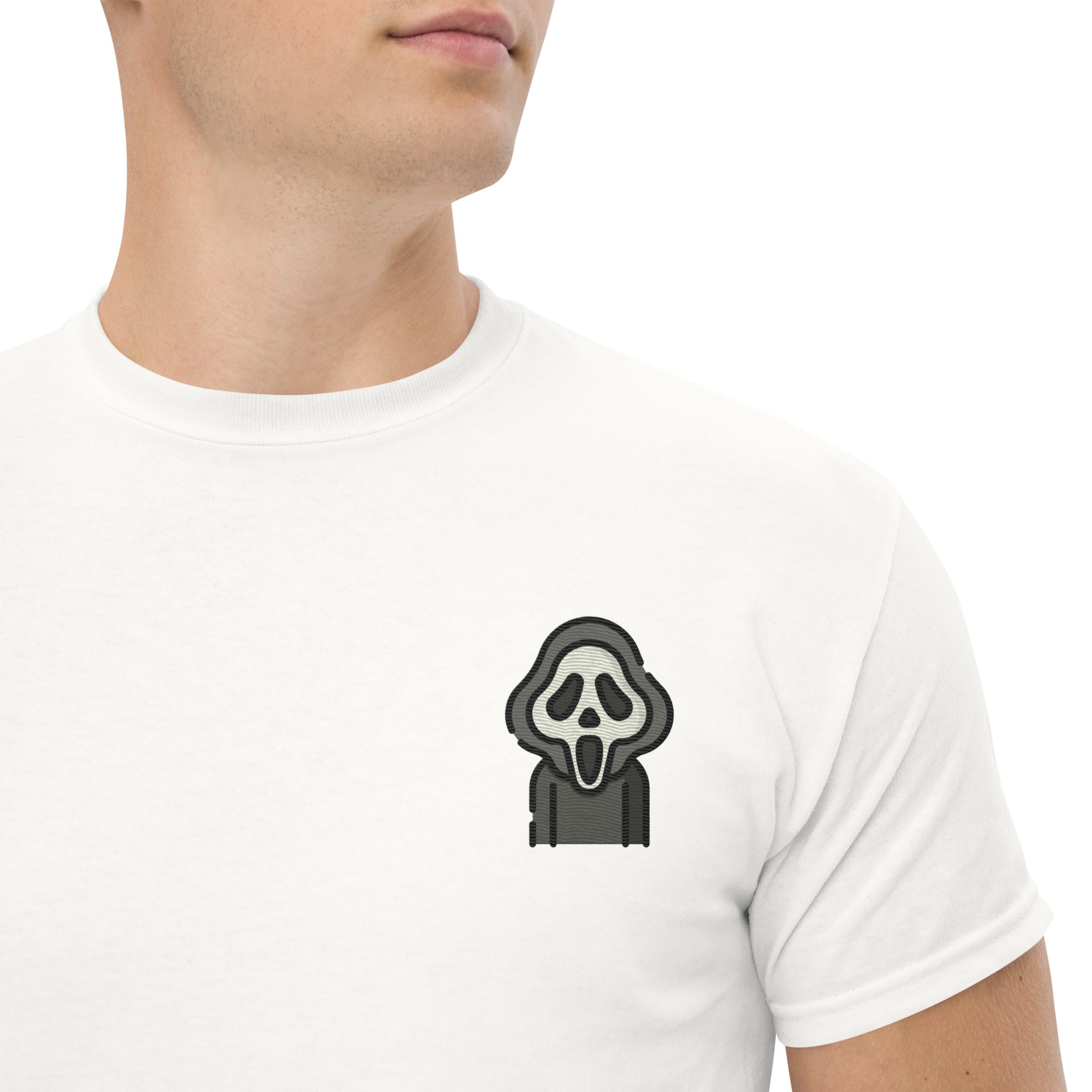 T-Shirt Unisex Ricamata 100% Cotone – Confortevole – Design Scream - 107 - Biiply - Inizia Il tuo progetto