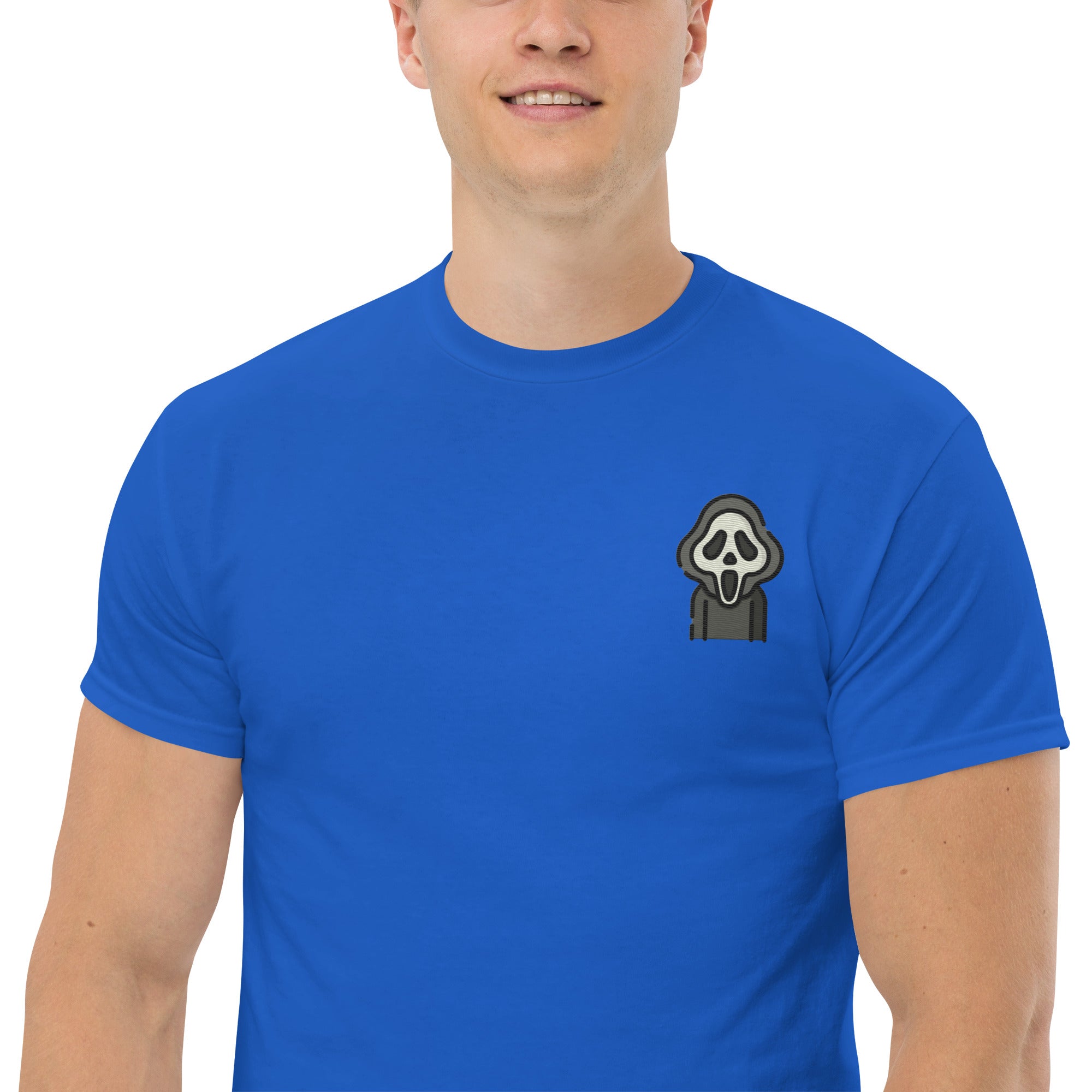 T-Shirt Unisex Ricamata 100% Cotone – Confortevole – Design Scream - 11 - Biiply - Inizia Il tuo progetto