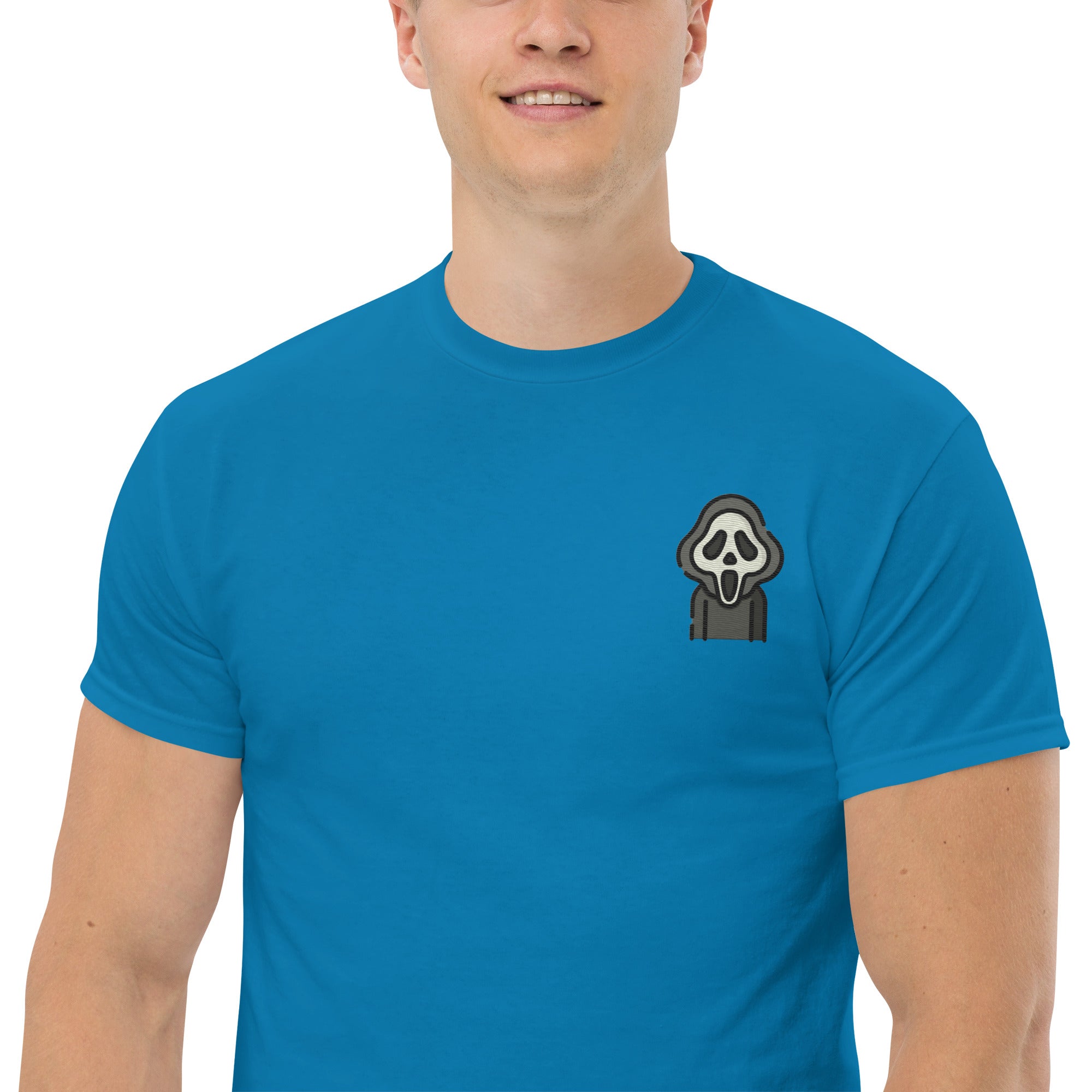 T-Shirt Unisex Ricamata 100% Cotone – Confortevole – Design Scream - 24 - Biiply - Inizia Il tuo progetto