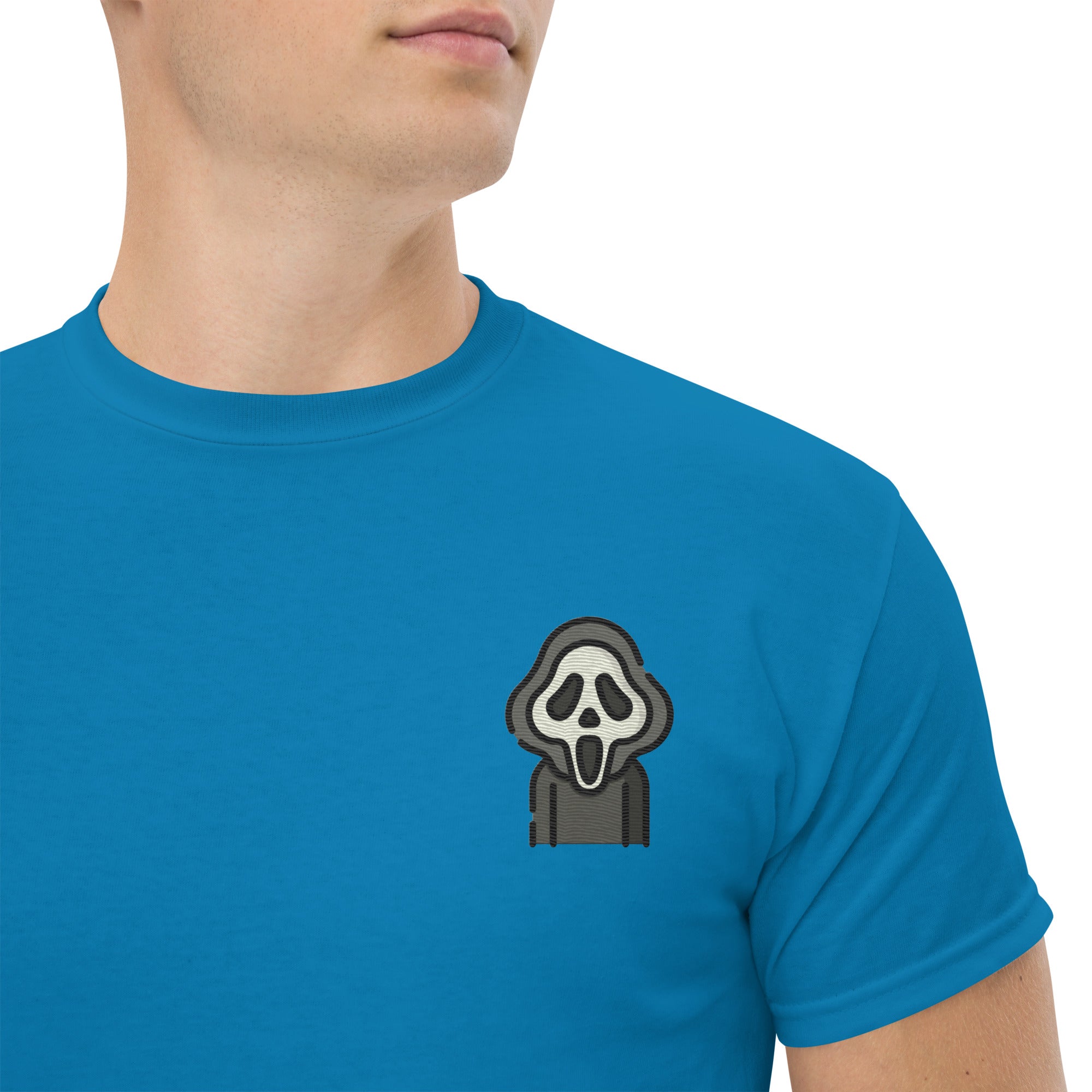 T-Shirt Unisex Ricamata 100% Cotone – Confortevole – Design Scream - 25 - Biiply - Inizia Il tuo progetto