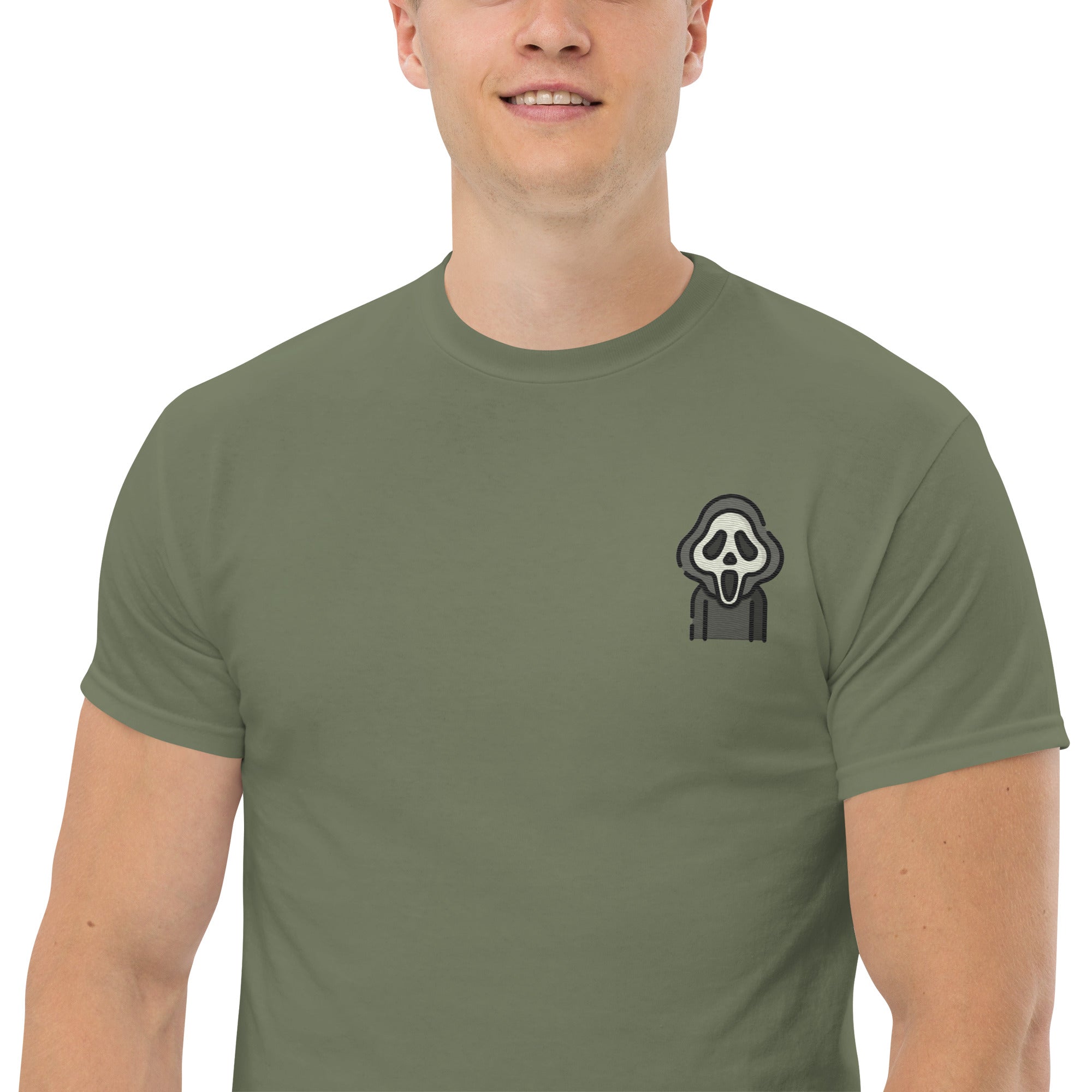 T-Shirt Unisex Ricamata 100% Cotone – Confortevole – Design Scream - 27 - Biiply - Inizia Il tuo progetto