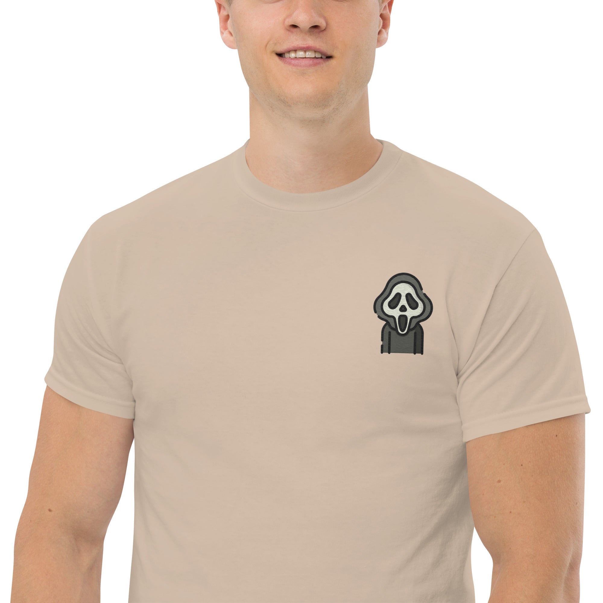 T-Shirt Unisex Ricamata 100% Cotone – Confortevole – Design Scream - 82 - Biiply - Inizia Il tuo progetto