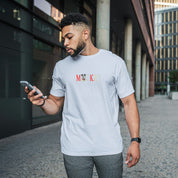 Unisex Embroidered T-Shirt 100% Cotton - Comfortable - Mickey Lettering Design